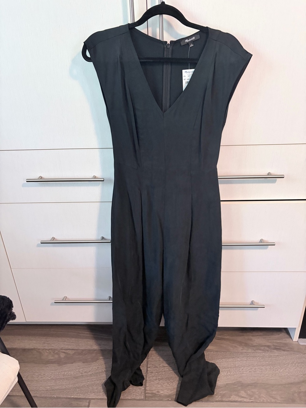 Madewell V-Neck Cap Sleeve Jumpsuit NWT